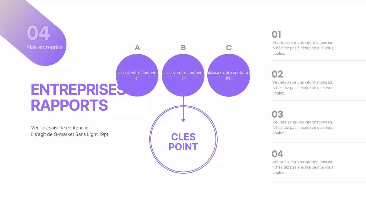 Purple Yellow Simple Concept Business Plan