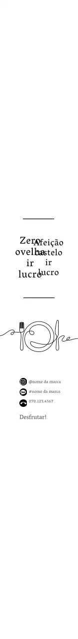 Lancheira com ícone simples branco