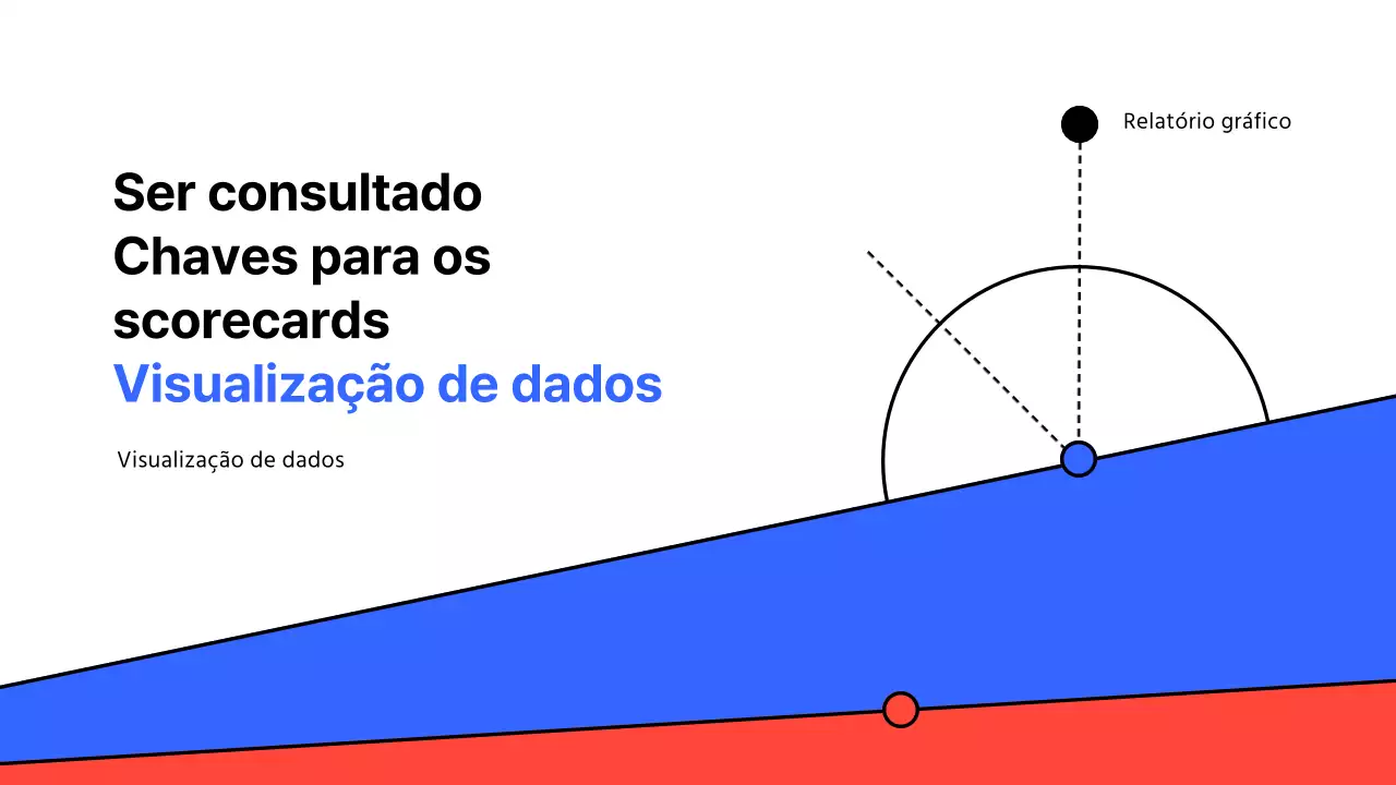 Um simples cartão de pontuação branco e azul