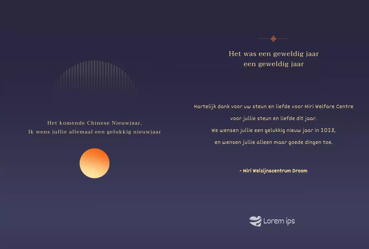 Kalmerende zonsopgang illustratie nieuwjaarskaart