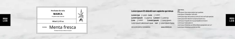 Set Difusor Ilustrado Mármol Gris Clean