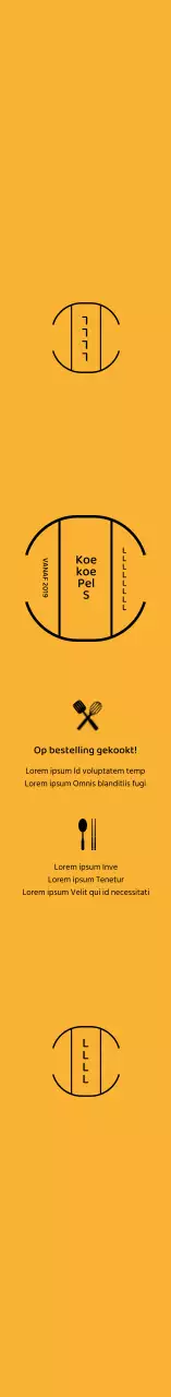 Gele eenvoudige Japanse Bento-doos