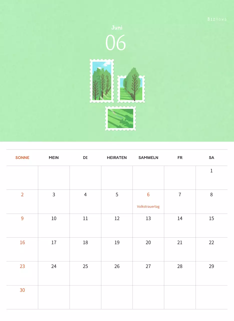 Stempelillustrationen mit einem warmen Konzept