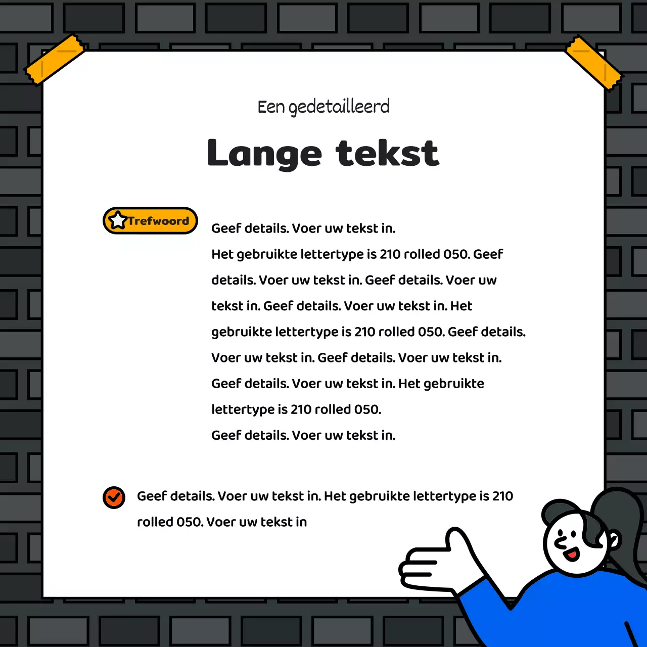 Basic en schattig evenement in illustratiestijl met blauwe, rode en gele accenten