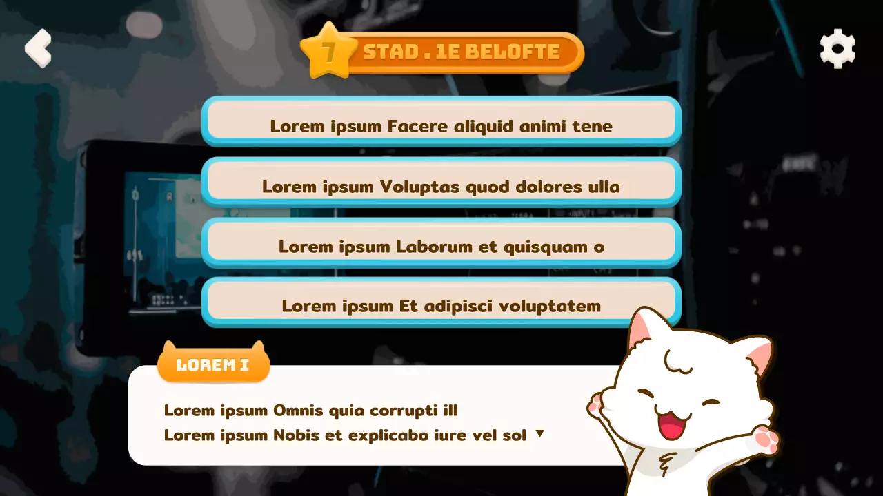 Simulatie van op keuzes gebaseerd idoolmanagement met een mobiel spelconcept