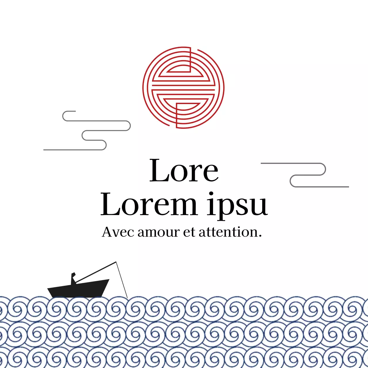 Illustration blanche étiquette de vœux pour le Nouvel An