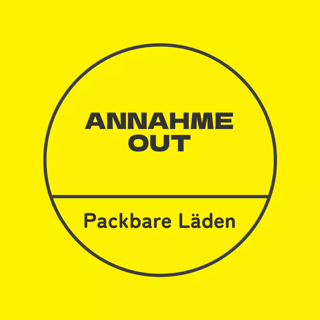 Gelbes, schwarzes, illustriertes, verpackbares Etikett für den Einzelhandel