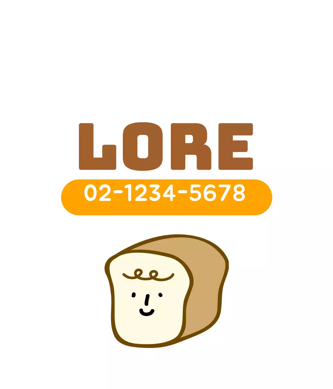 Promoot je witte geïllustreerde bakkerij