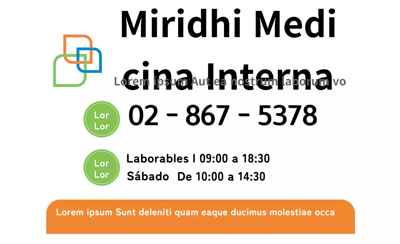 Logotipo blanco para un aspecto de hospital limpio