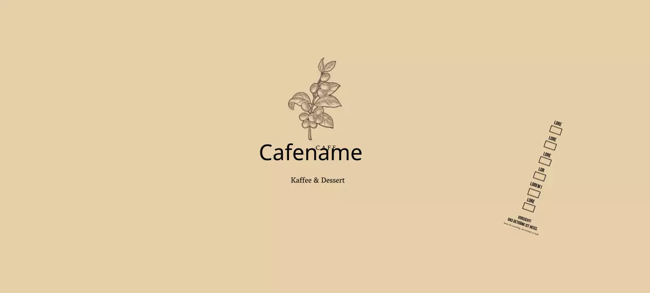 Beige botanische Blume Illustration