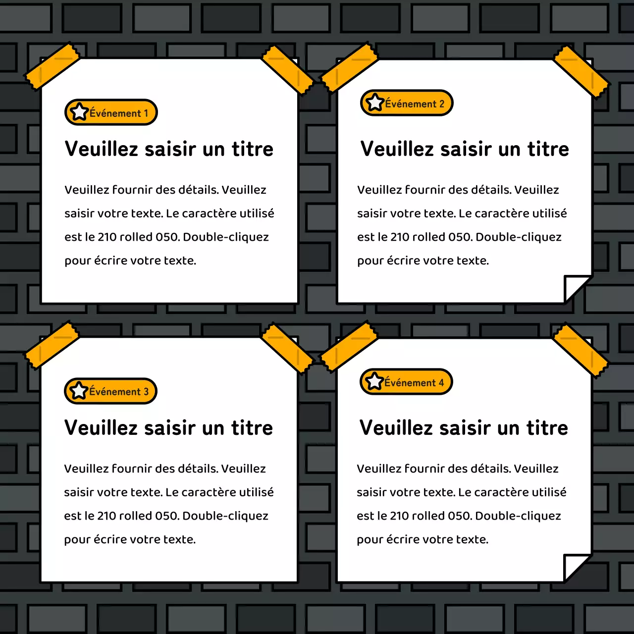 Événement de style illustration simple et mignon avec des accents bleus, rouges et jaunes