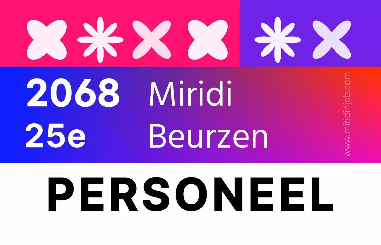 Fancy beurs personeelskaarten