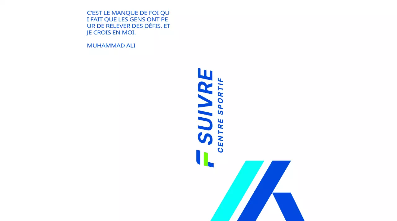 Conception forte et attrayante avec des dégradés de bleu clair et de bleu