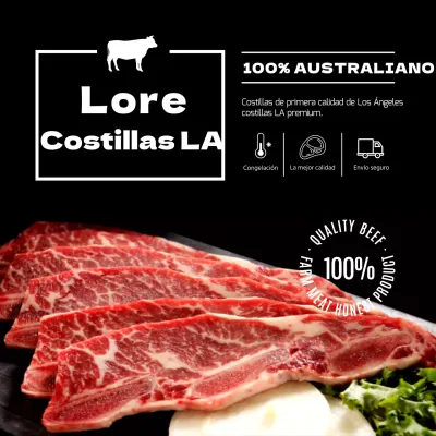 Negro prima de vacuno LA costilla de ganado para la venta