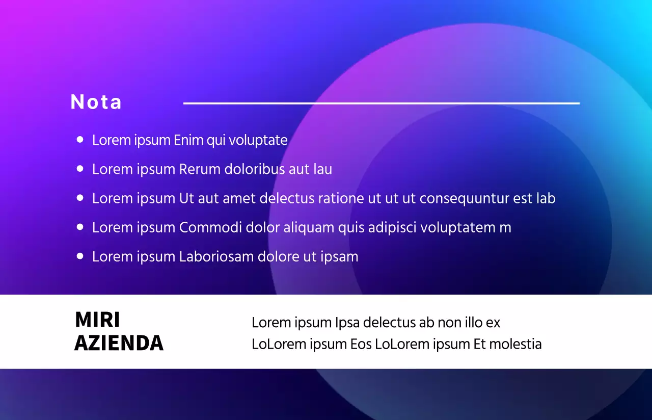Biglietto da visita professionale blu e viola per i dipendenti