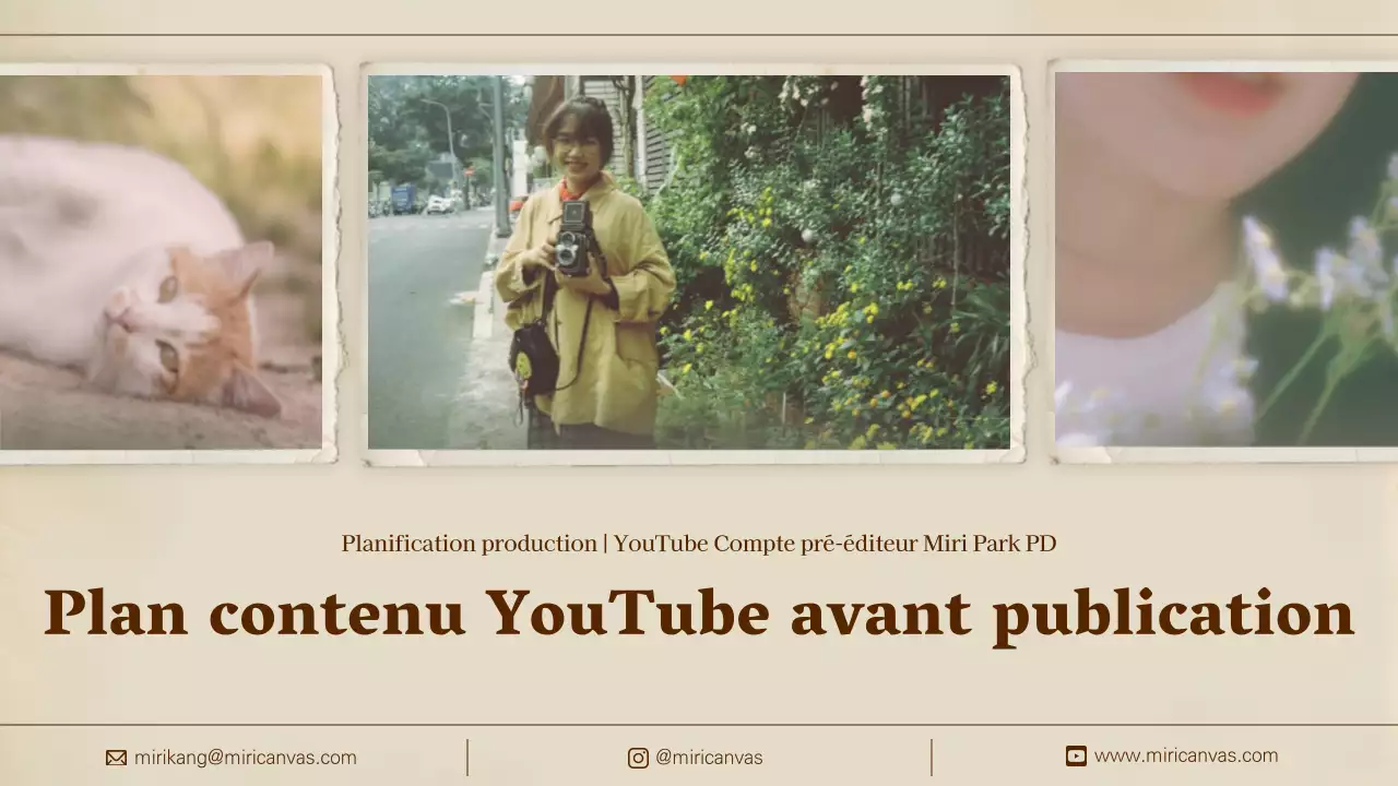 Album Scrapbooking Concept Film Proposal en Beige Brown