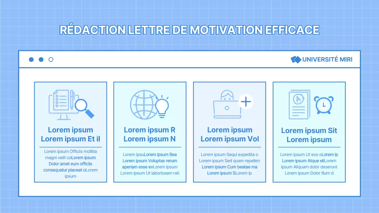 Présentation du mentorat professionnel en bleu clair