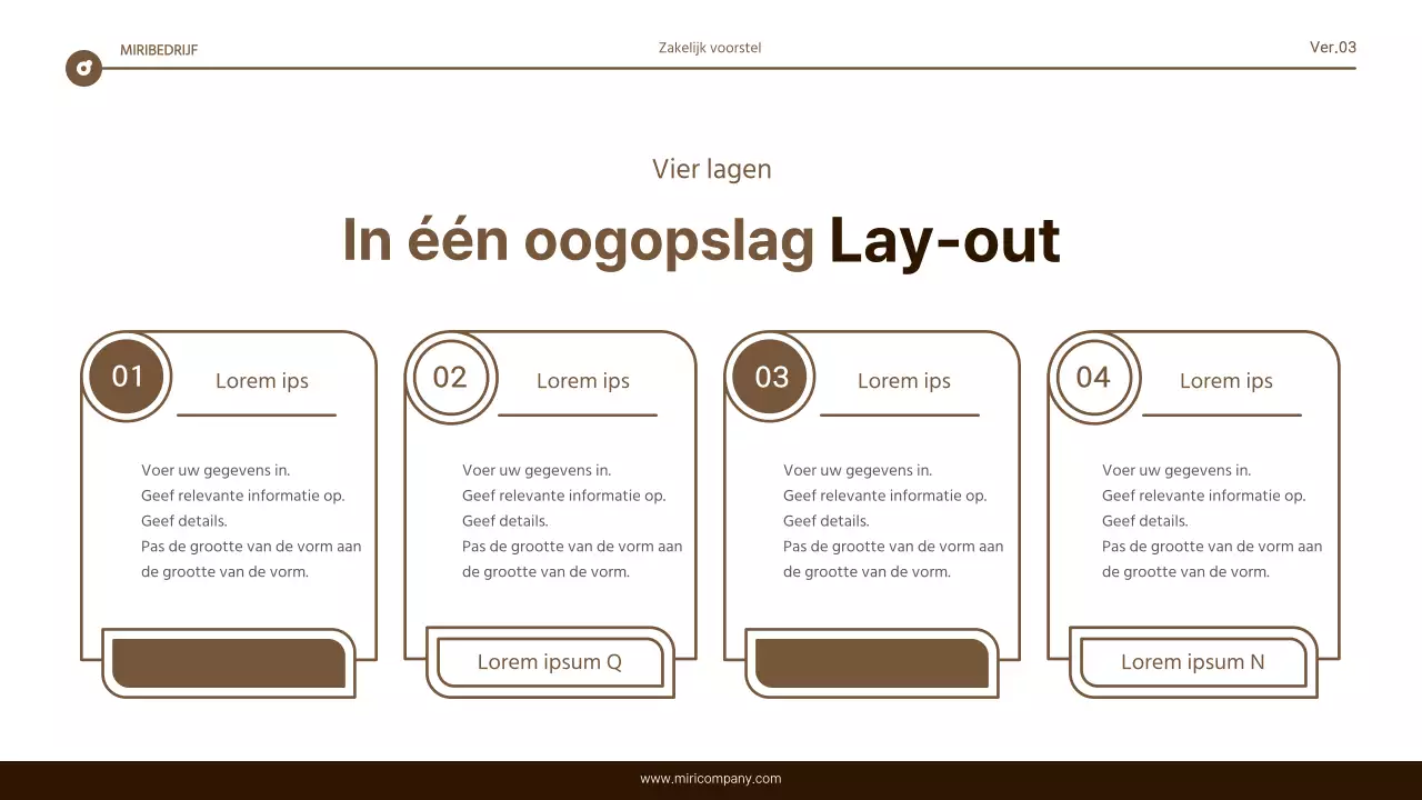 Eenvoudig bruin en wit tekstmarkeringsrapport
