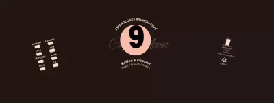 Schwarz Rosa Neat Symbols Cafe