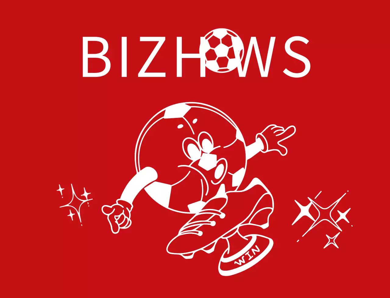 赤と白のコミカルなサッカーボールキャラクターイラスト風サッカースポーツ同好会