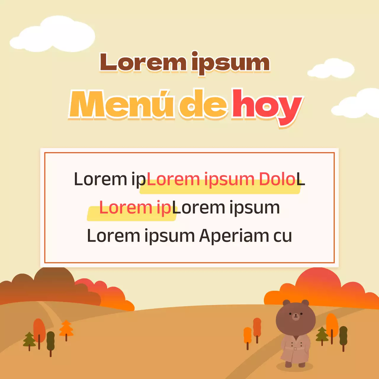 Plan de comidas diarias activo y soleado de color azul claro