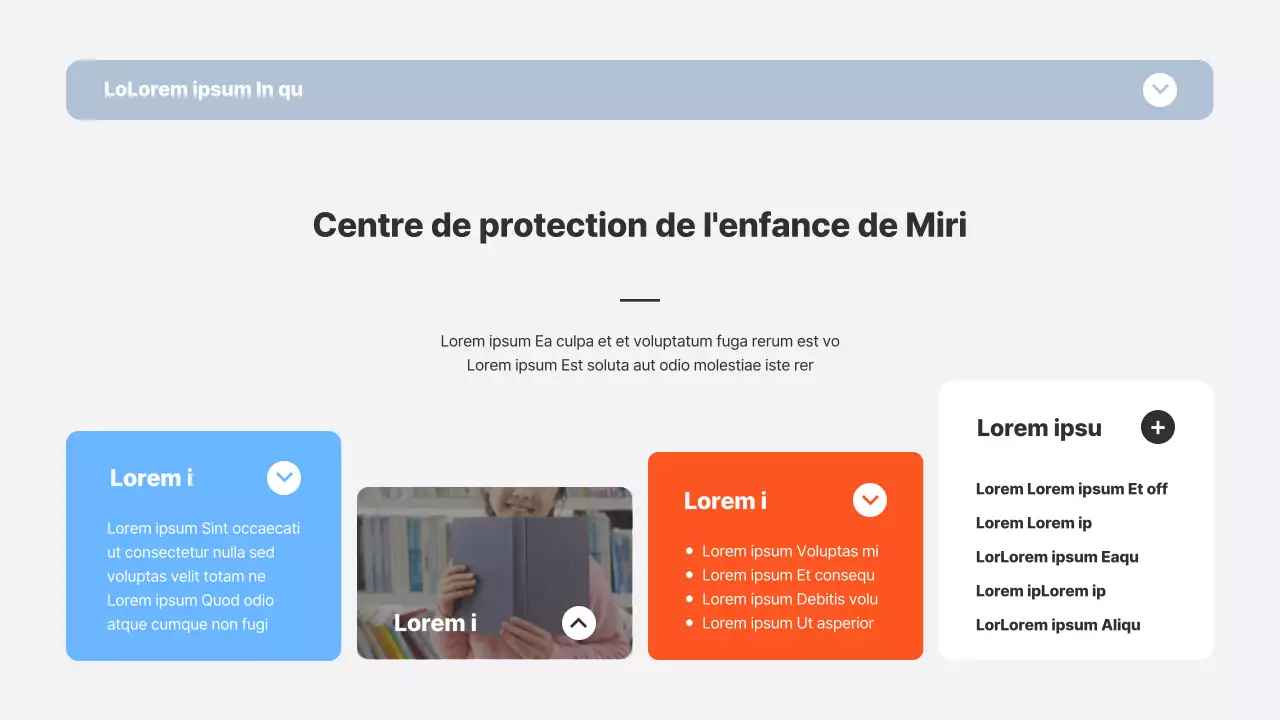 Rapport de laboratoire avec cadres bleu et orange