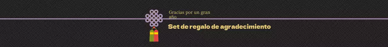 Set de regalo tradicional negro de Acción de Gracias