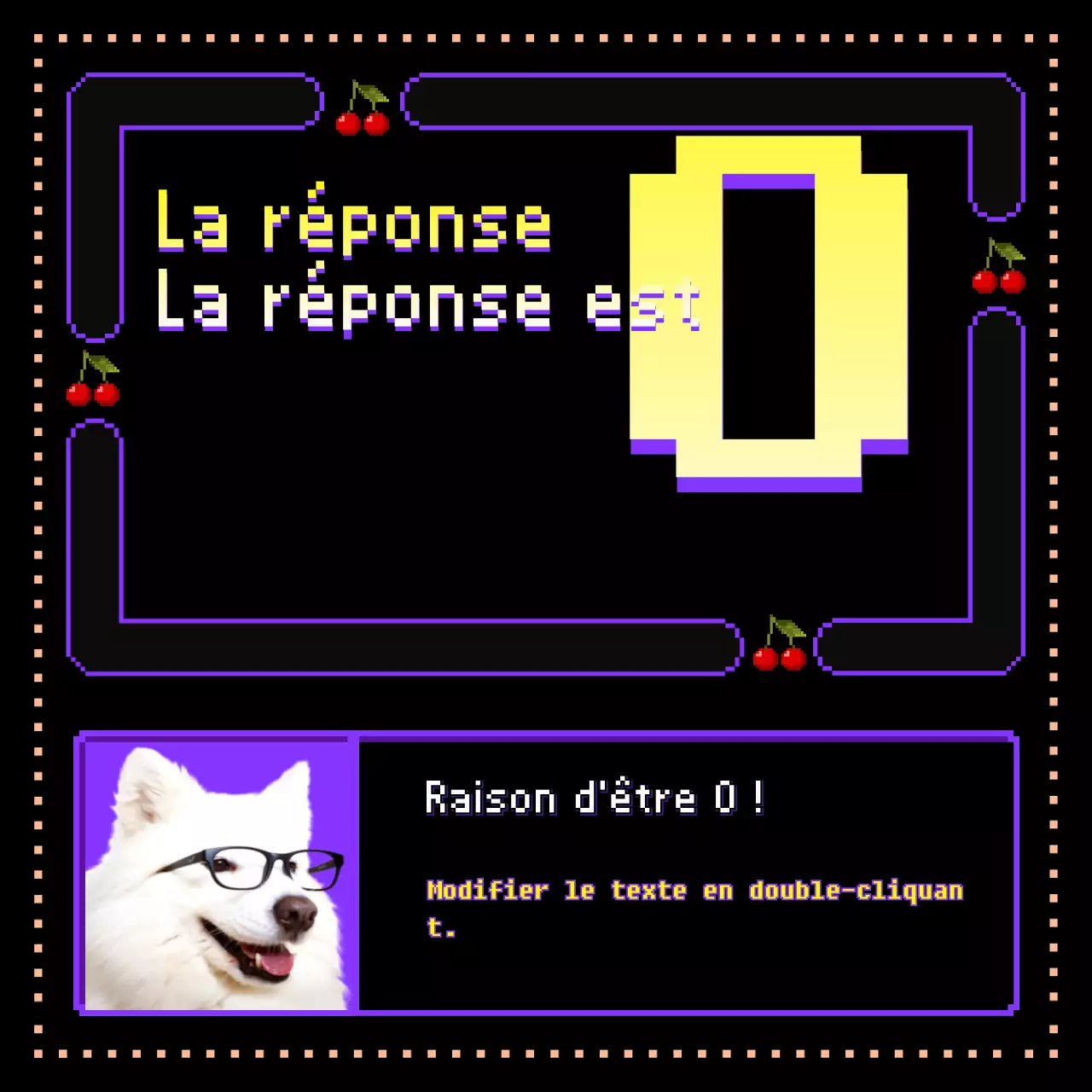 Jeu classique mignon en violet-noir-jauneConcept OXQuiz