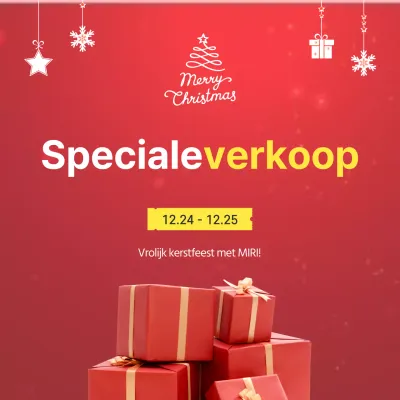 Kerst Sociale Media Vierkanten