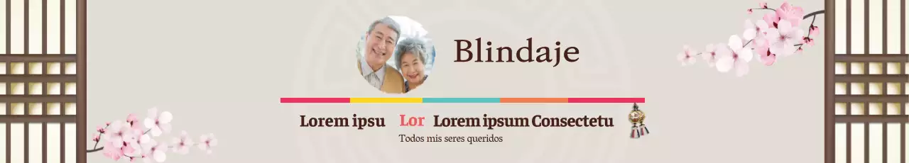 Ilustración marrón Fiesta jubilar tradicional