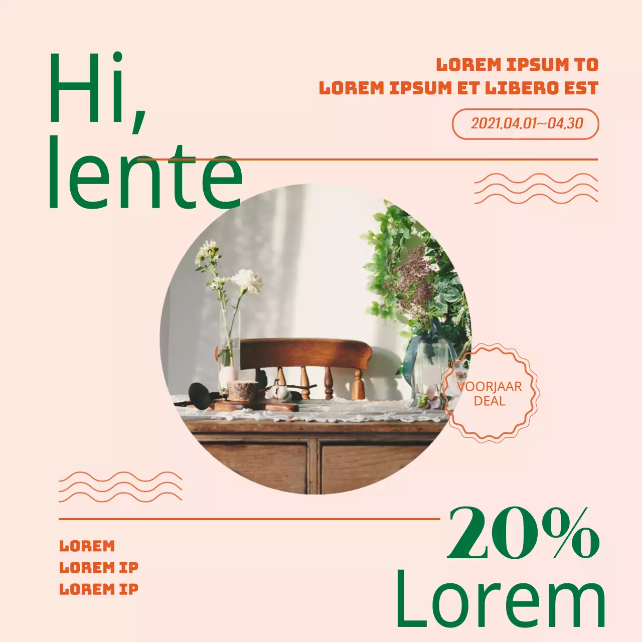 roze groen foto uitgelicht interieur uitverkoop evenement promotie