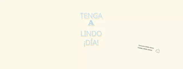 Amarillo Azul Texto pop simple