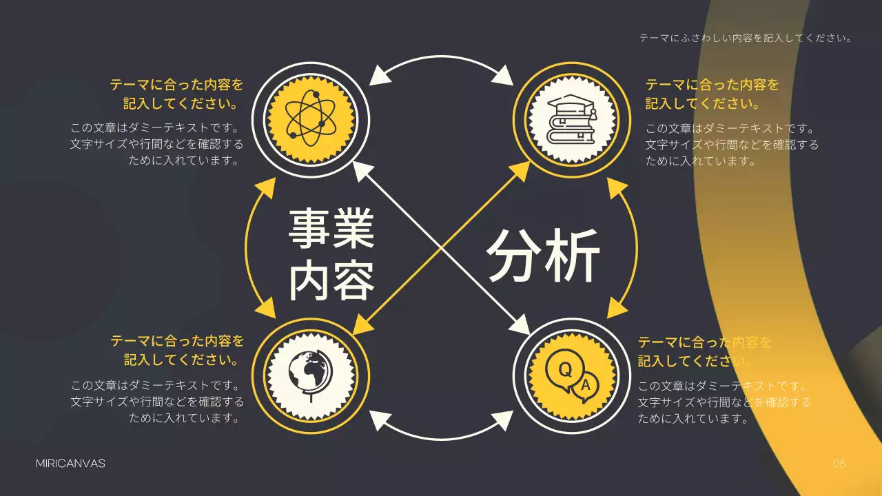 黒 モダン 事業計画 企画書 プレゼンテーション