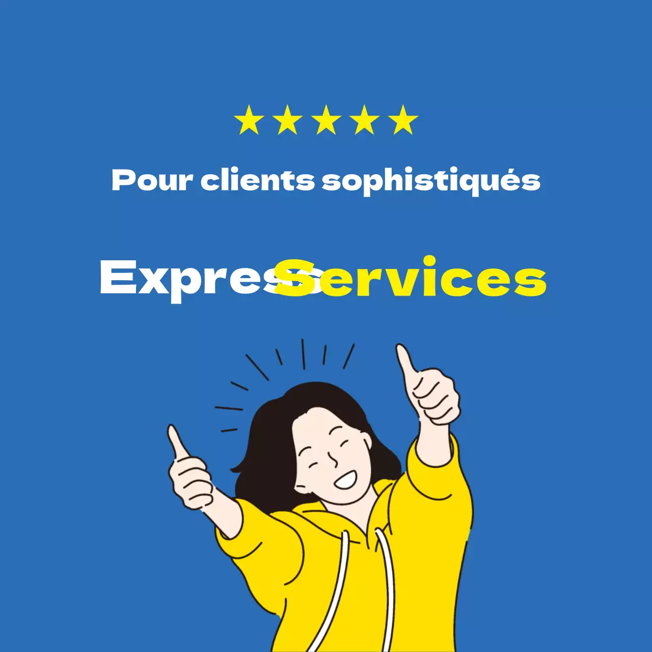 Service d'examen de l'illustration bleue