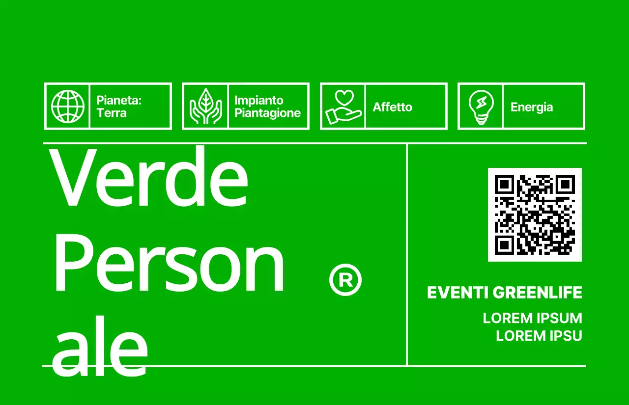 Lo staff dell'evento Eco Green Life con l'idea di un adesivo per corriere verde lime e bianco.