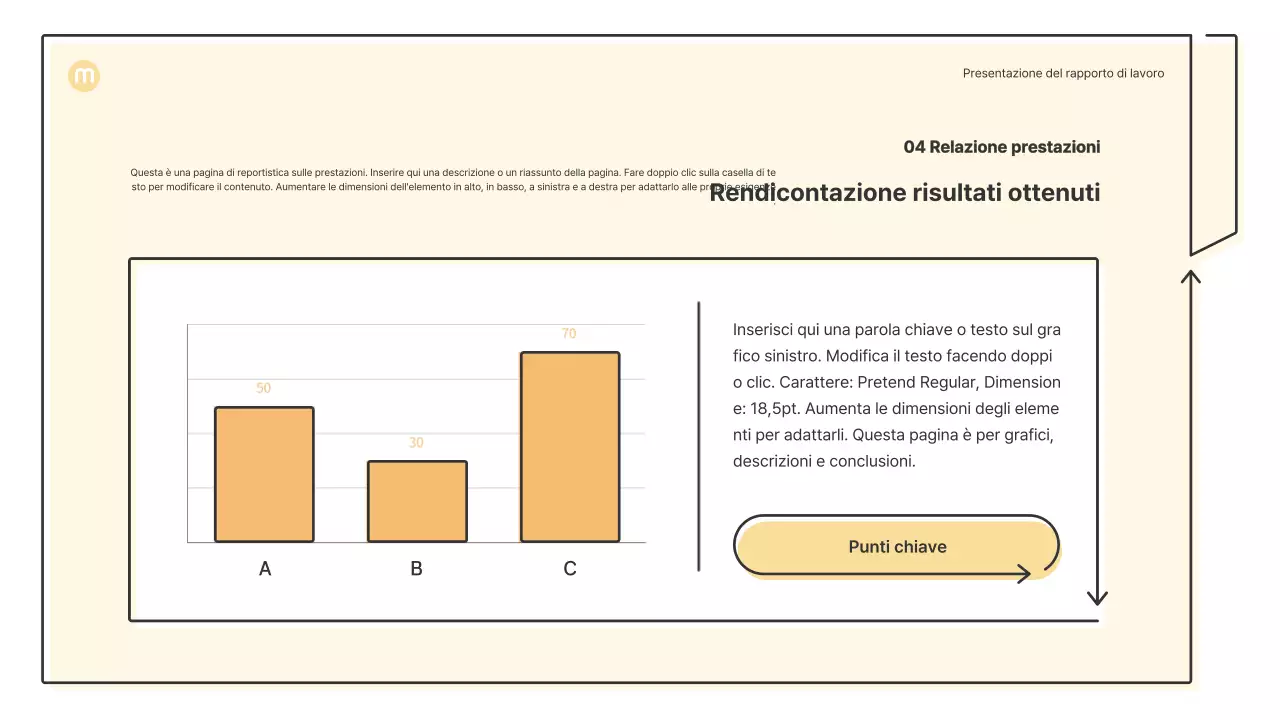 Forme puntiformi con frecce in giallo chiaro Kit di presentazione aziendale