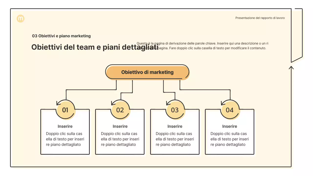 Forme puntiformi con frecce in giallo chiaro Kit di presentazione aziendale