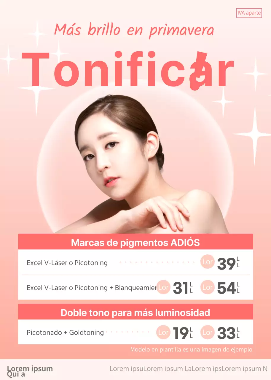 Rebajas de belleza con modelos de color rosa brillante