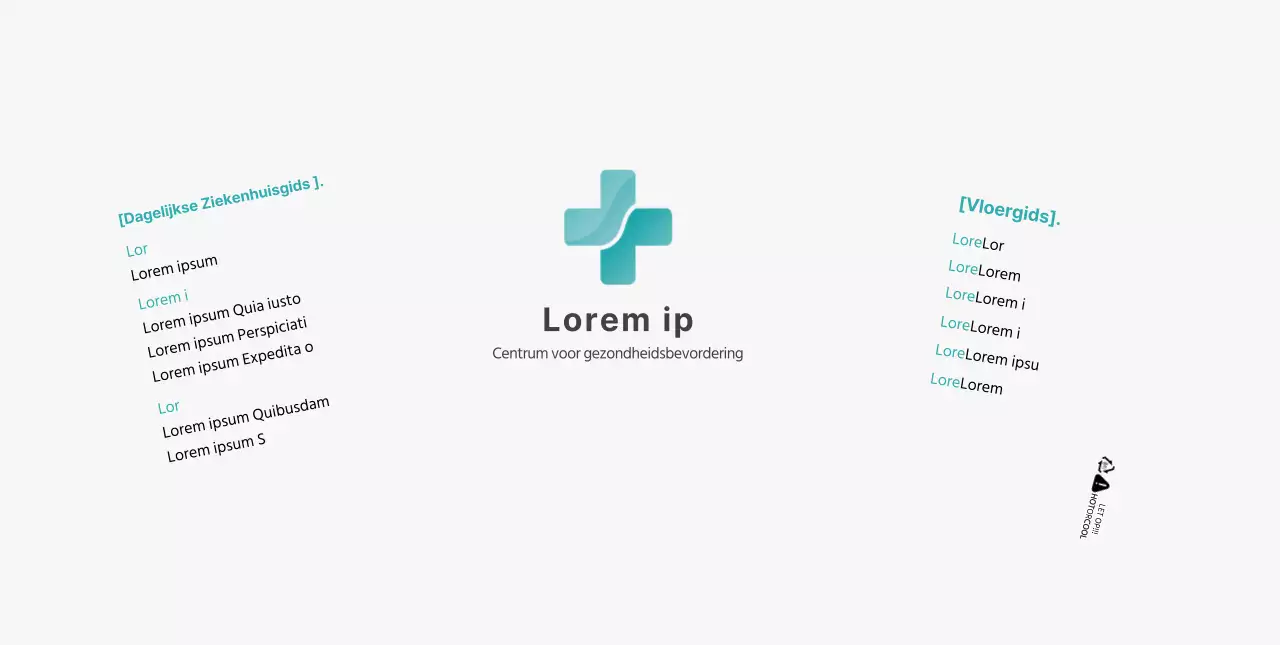 wit blauw eenvoudig logo ziekenhuis