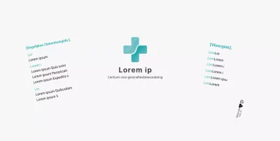 wit blauw eenvoudig logo ziekenhuis