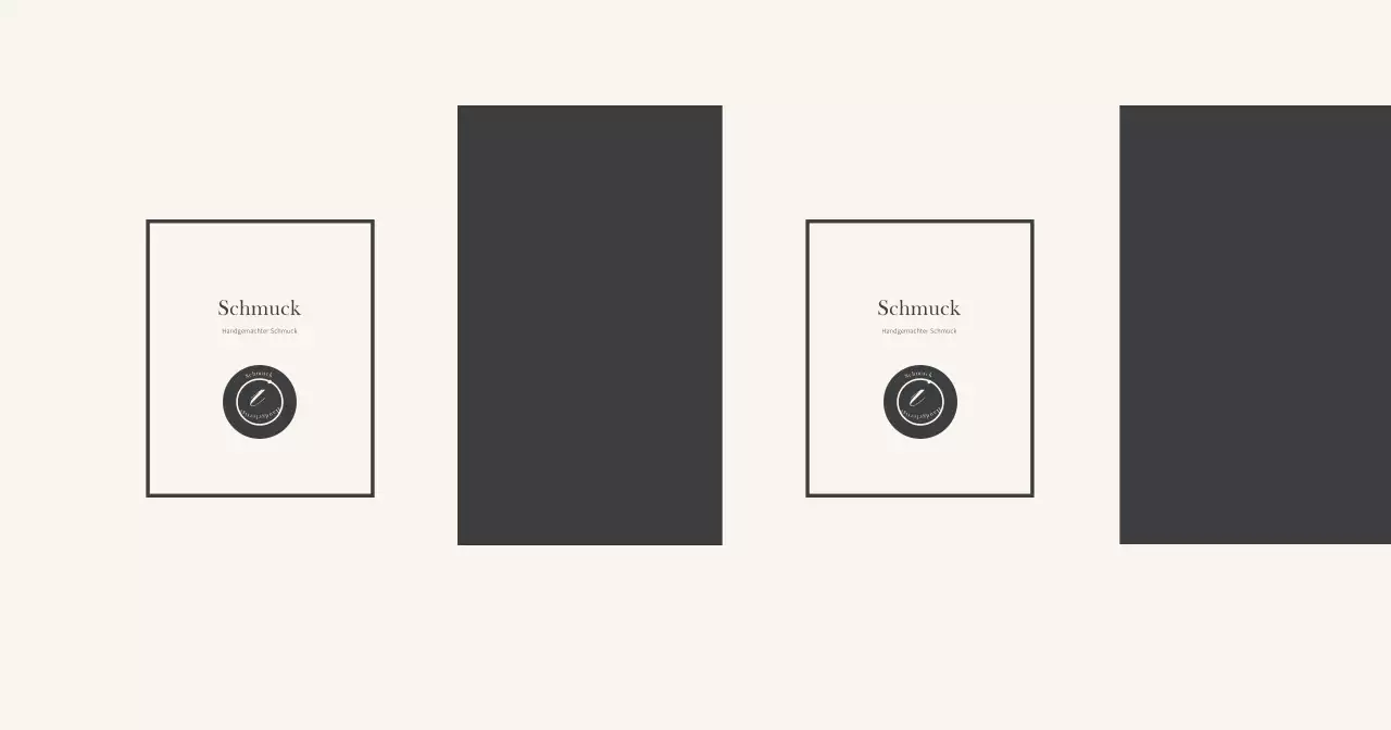 Beige Schwarz Modern Jewellery Shop