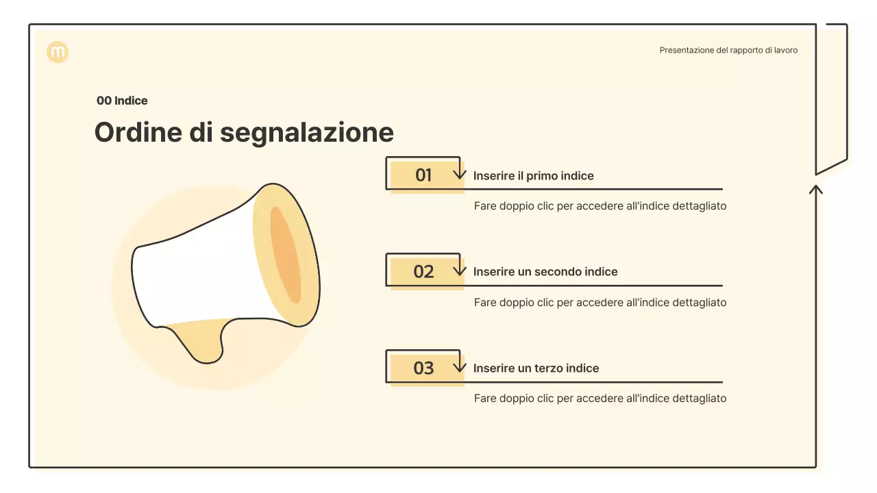 Forme puntiformi con frecce in giallo chiaro Kit di presentazione aziendale