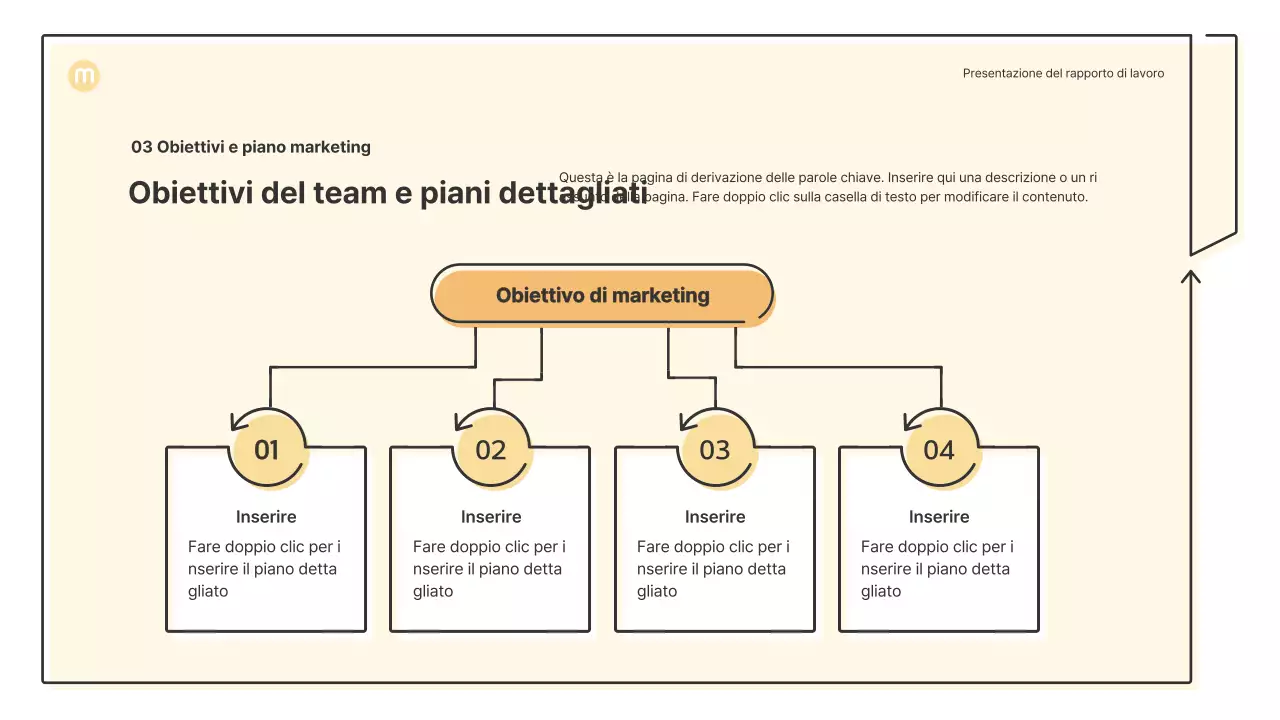 Forme puntiformi con frecce in giallo chiaro Kit di presentazione aziendale