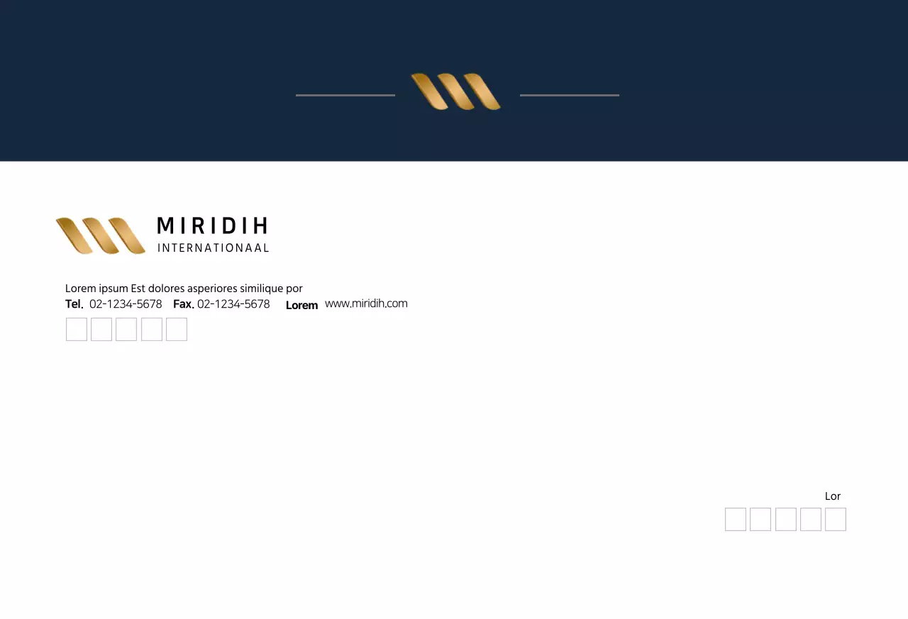 Marine moderne zakelijke jas kleine envelop