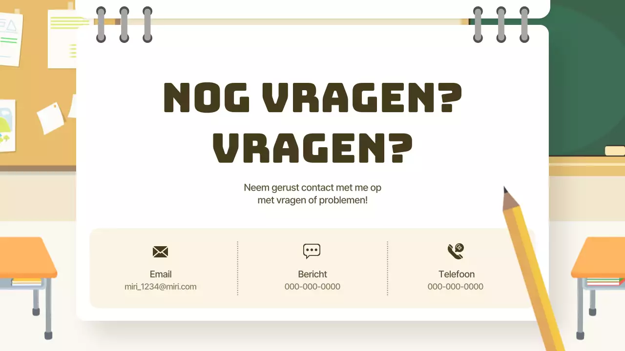 Geel en Groen Klasconcept Ethiekles