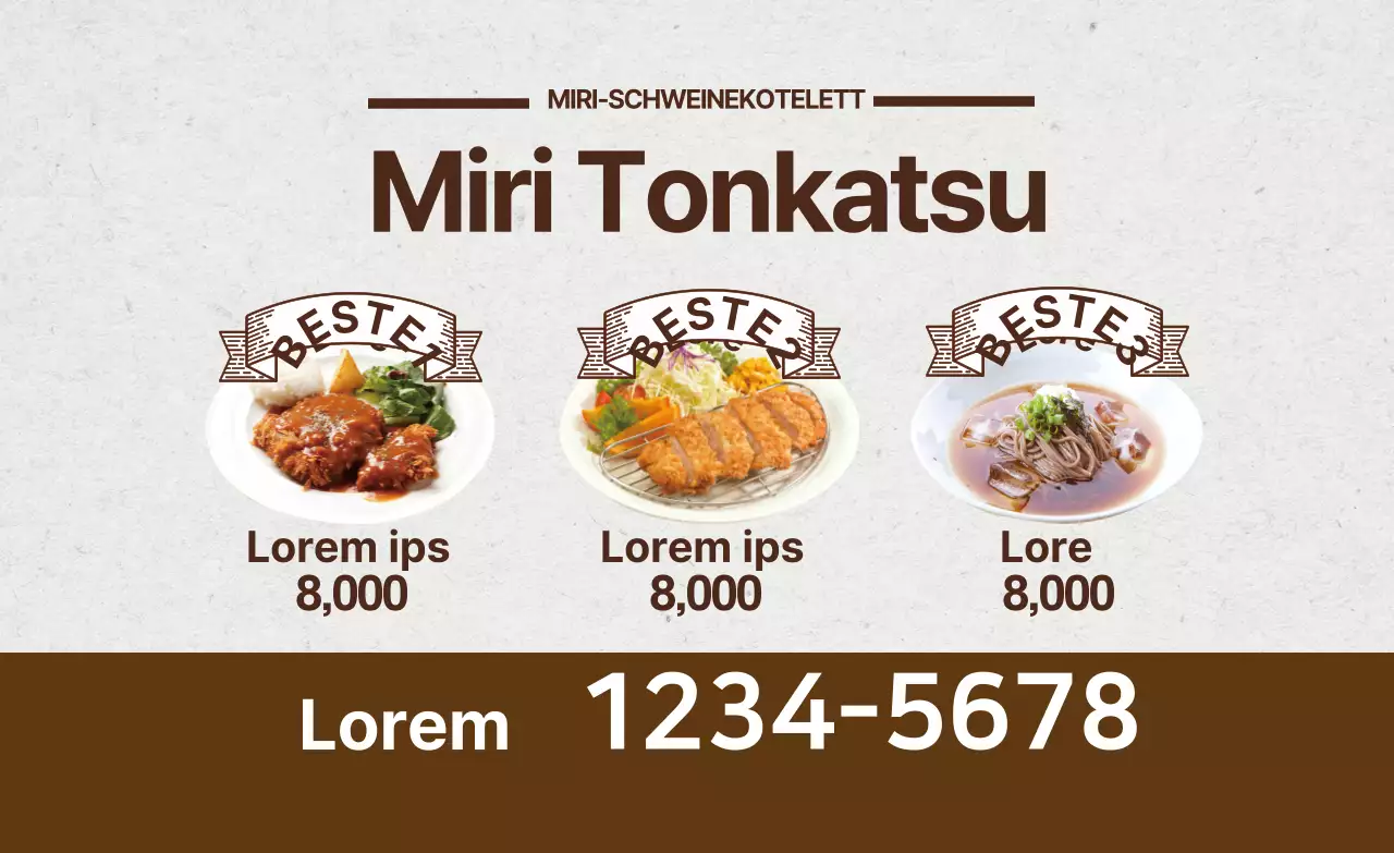 Braune Fotografie unterstreicht Vintage-Restaurant Tonkatsu