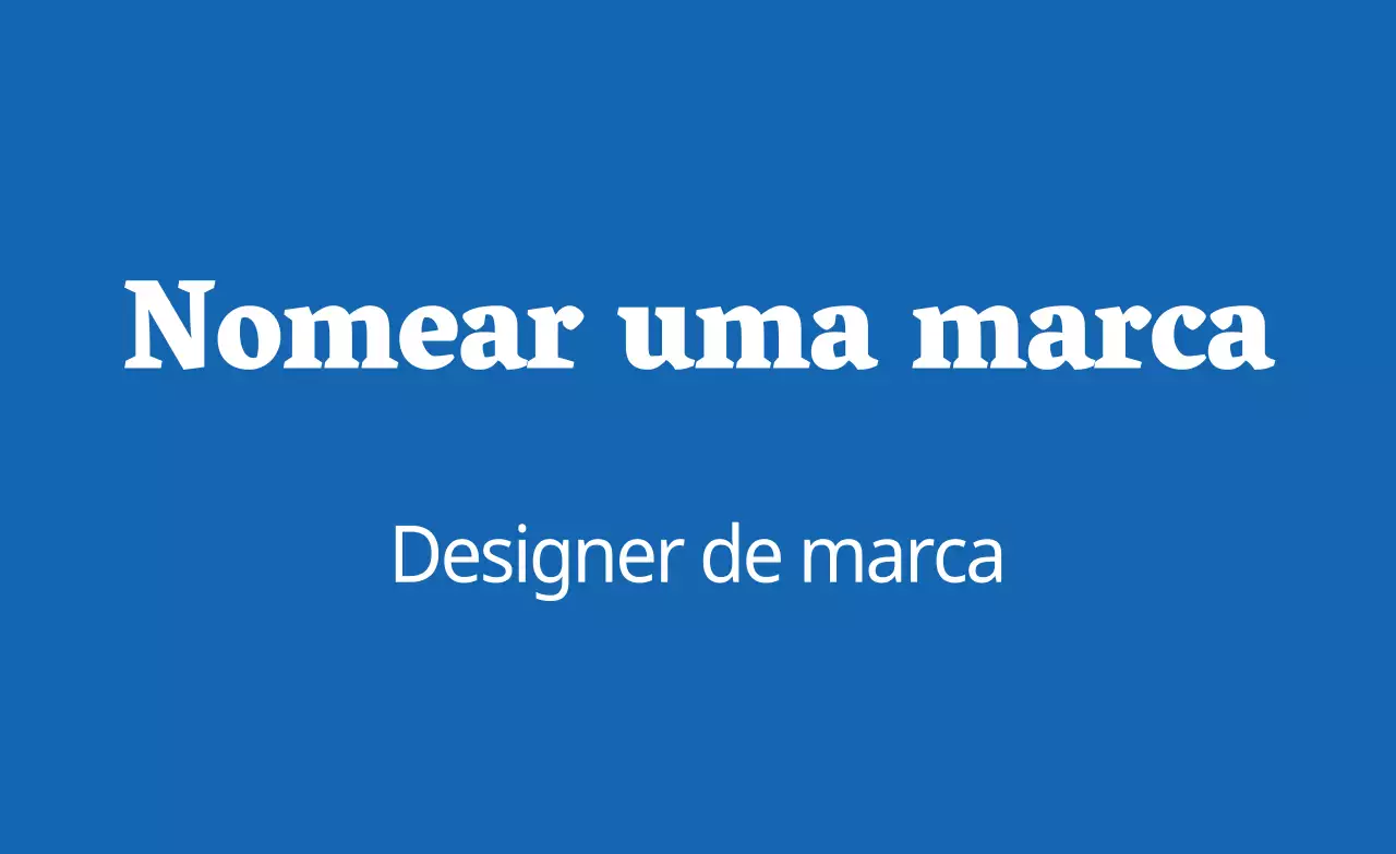 Marca simples azul e branca