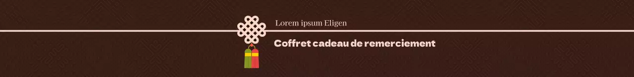 Coffret traditionnel marron pour Thanksgiving