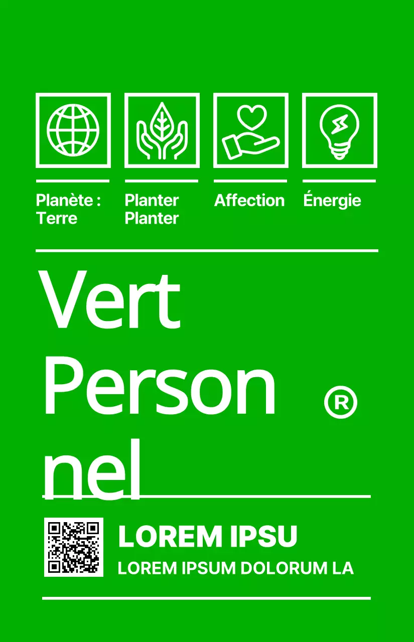 Le personnel de l'événement Eco Green Life avec le concept d'un autocollant de messagerie vert lime et blanc.