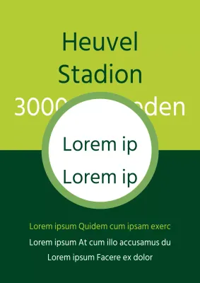 Promoot de verkoop van een eenvoudige deelgebiedvermelding met een groene vorm